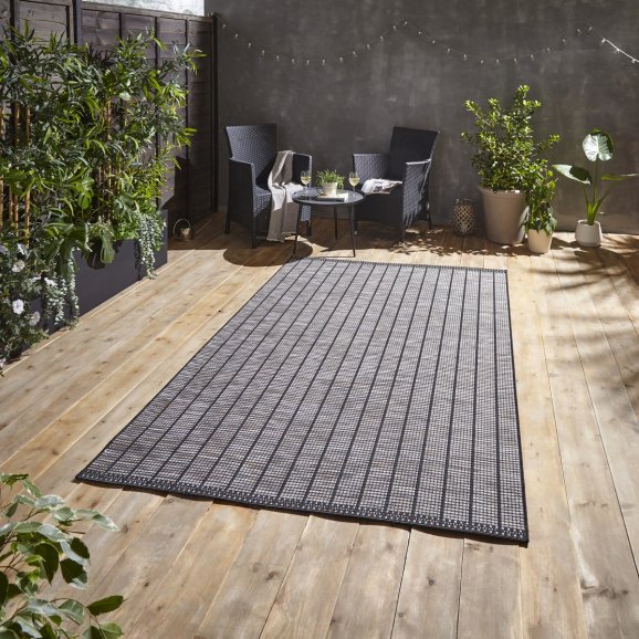 Santa Monica Black A041 Rug