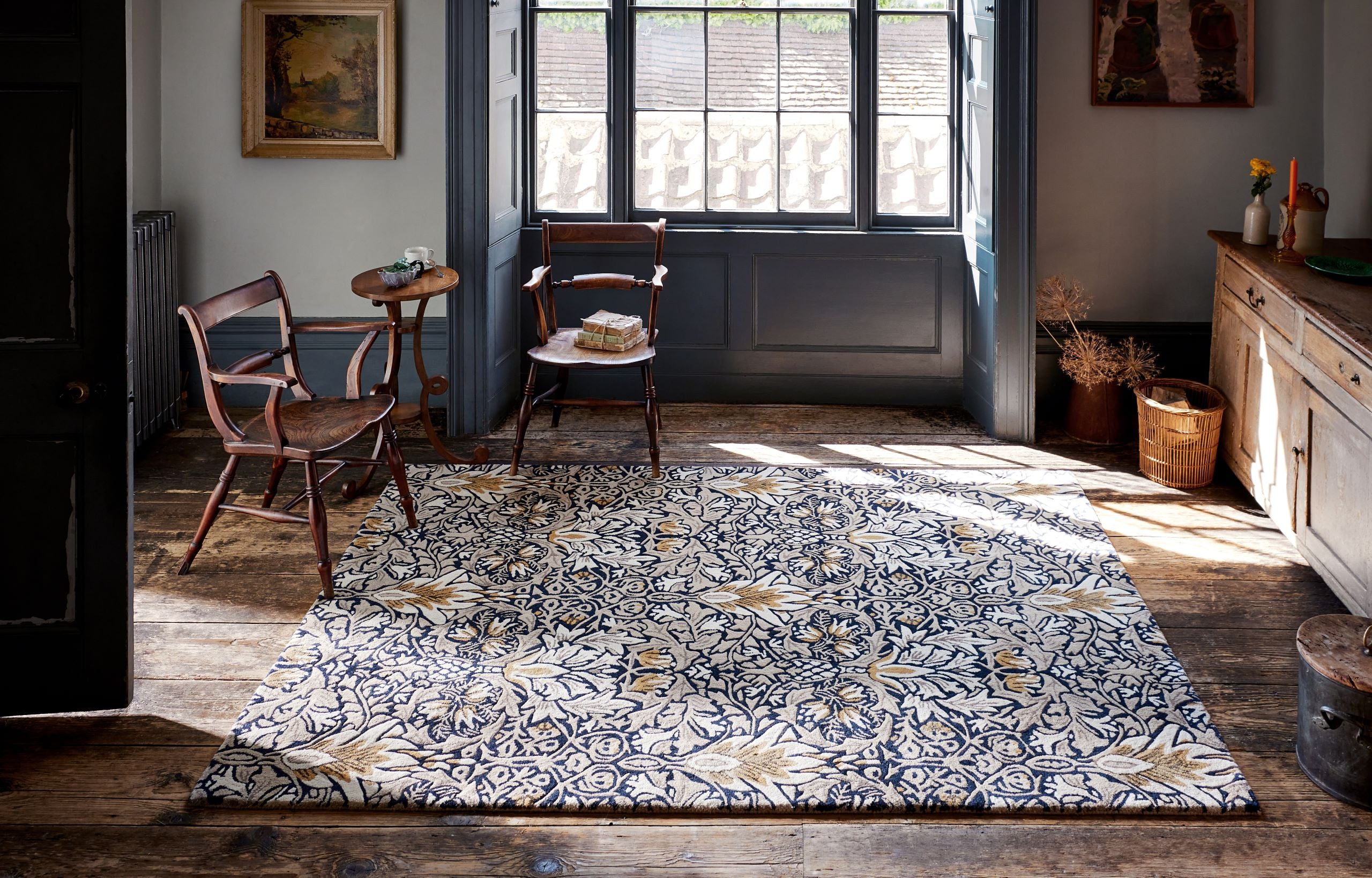 Snakehead Thistle Indigo (127208) Rug