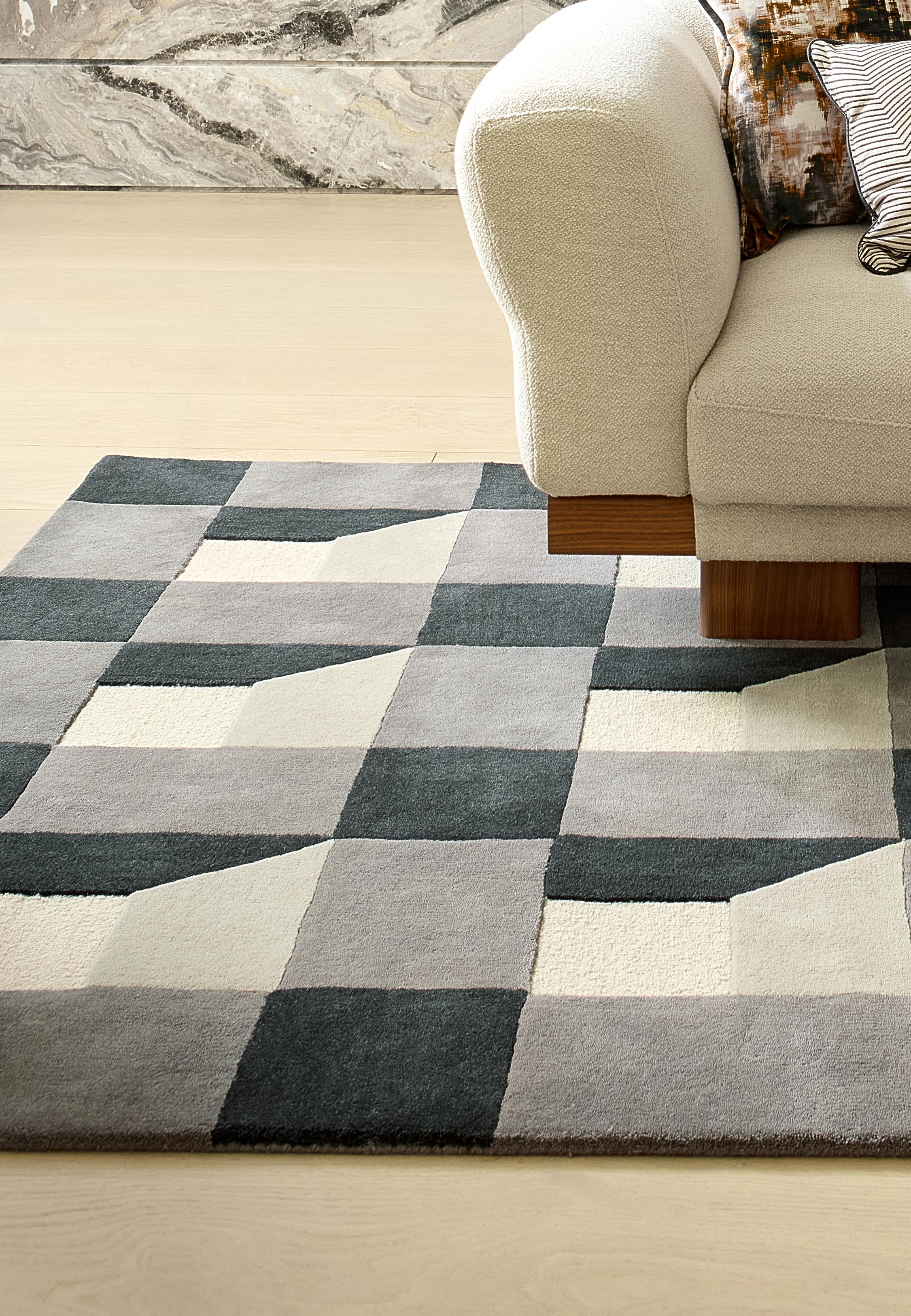 Blocks Slate(141904) Rug