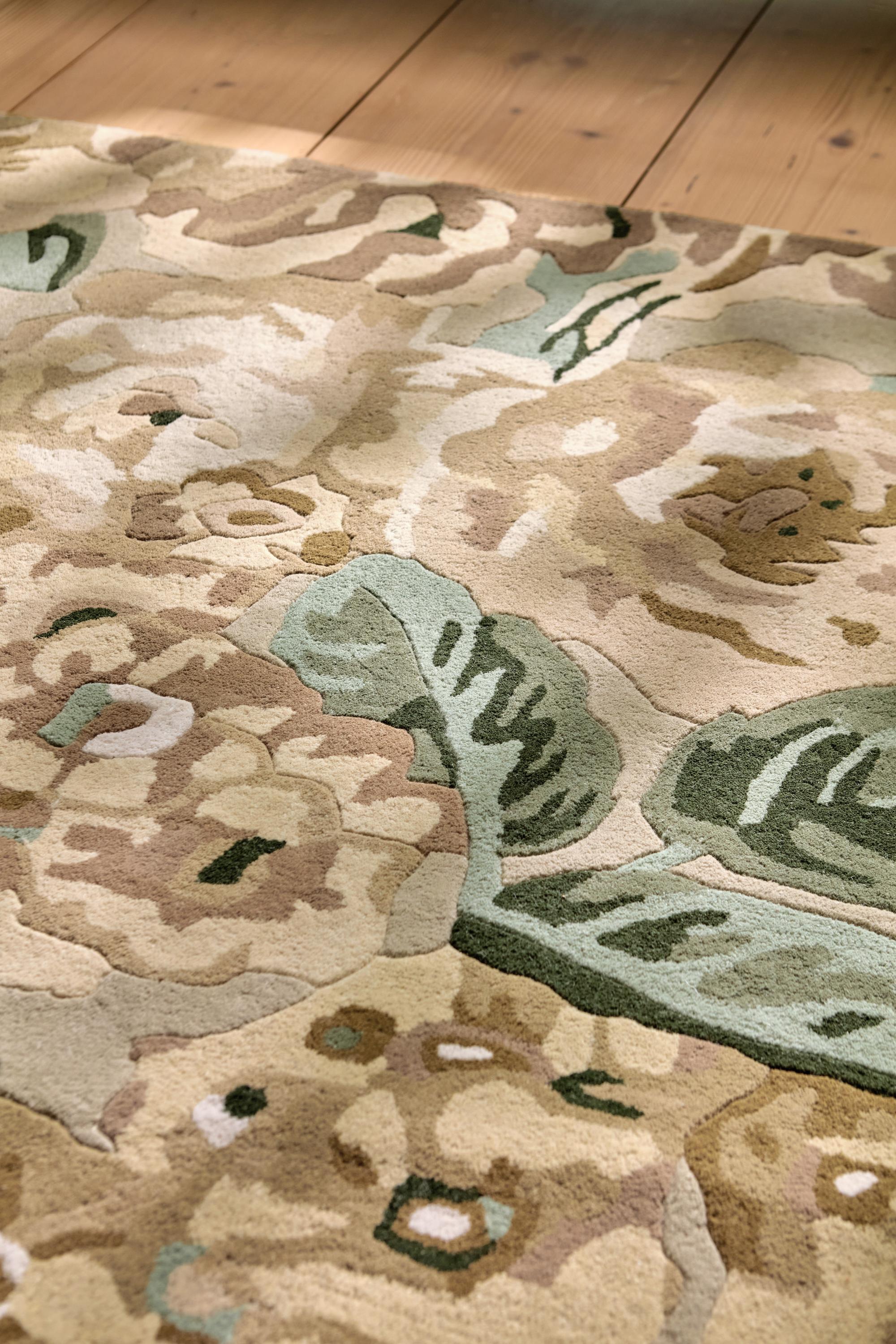 Rose & Peony birch (045001) Rug