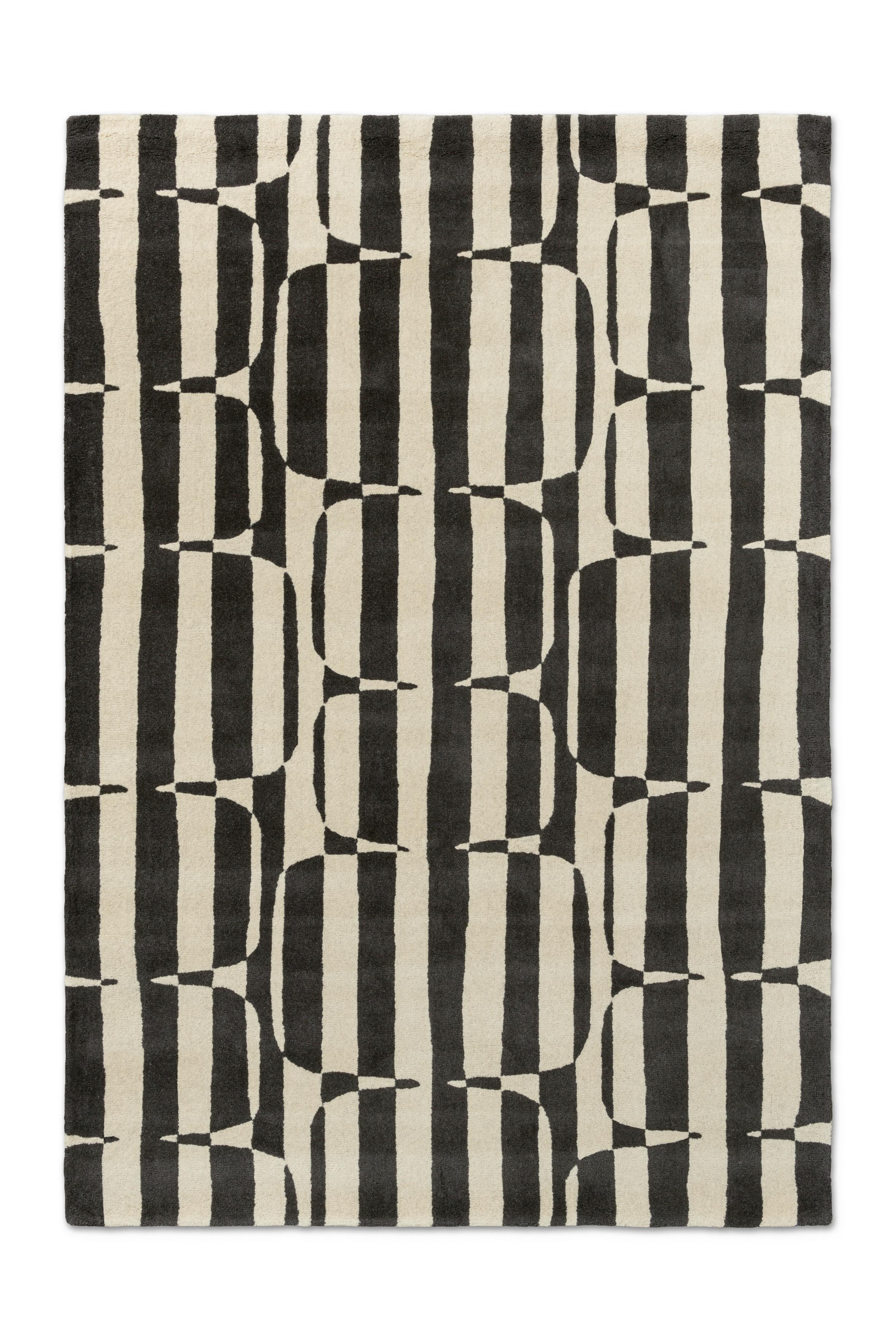 Lohko Stripe Charcoal (123105) Rug