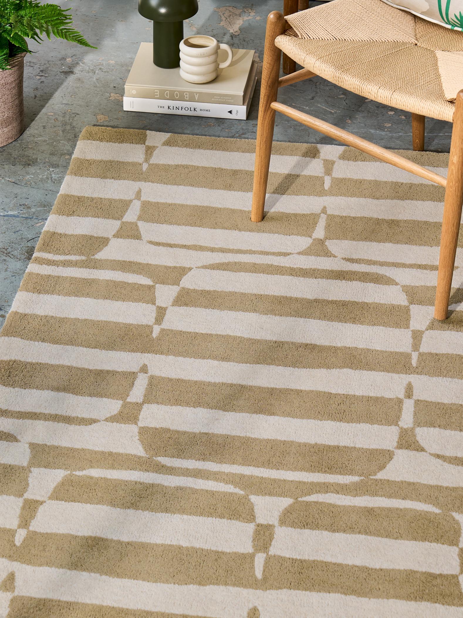 Lohko Stripe Pebble (123101) Rug