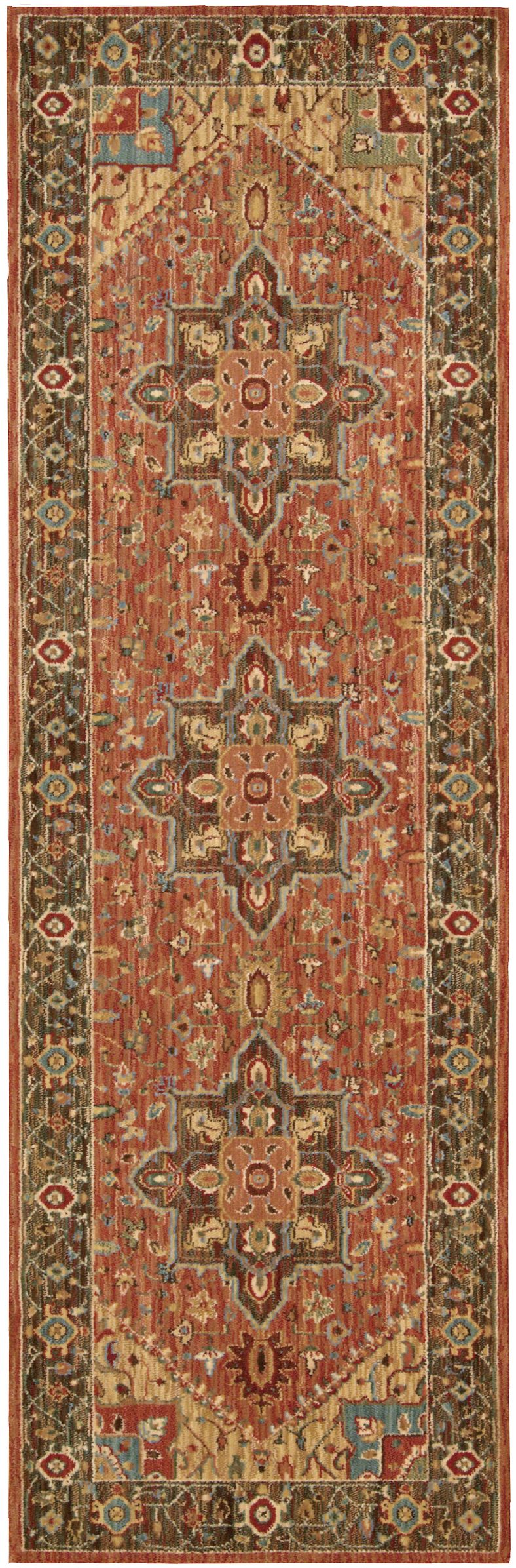 Living Treasures LI01-Rust Rug