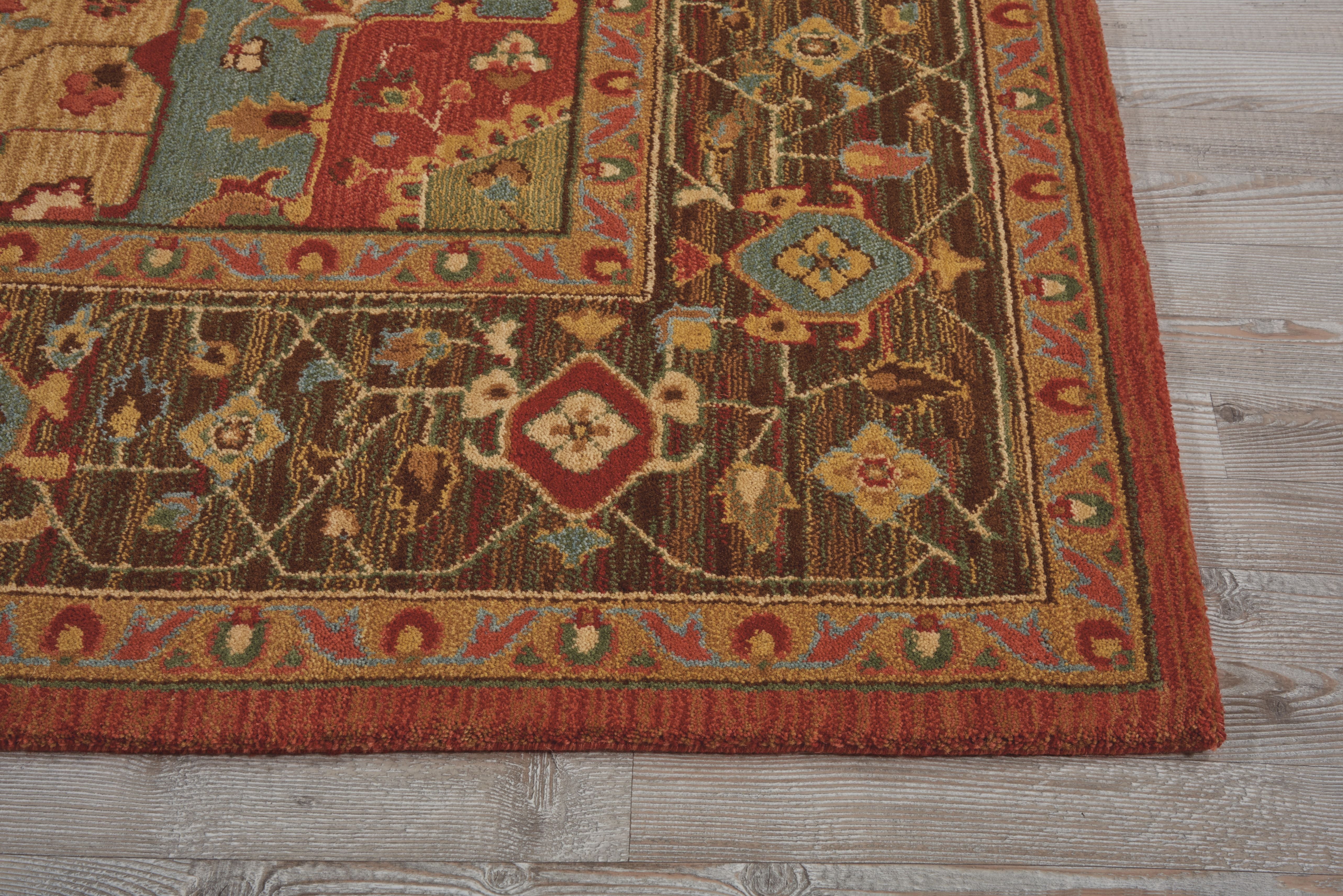 Living Treasures LI01-Rust Rug
