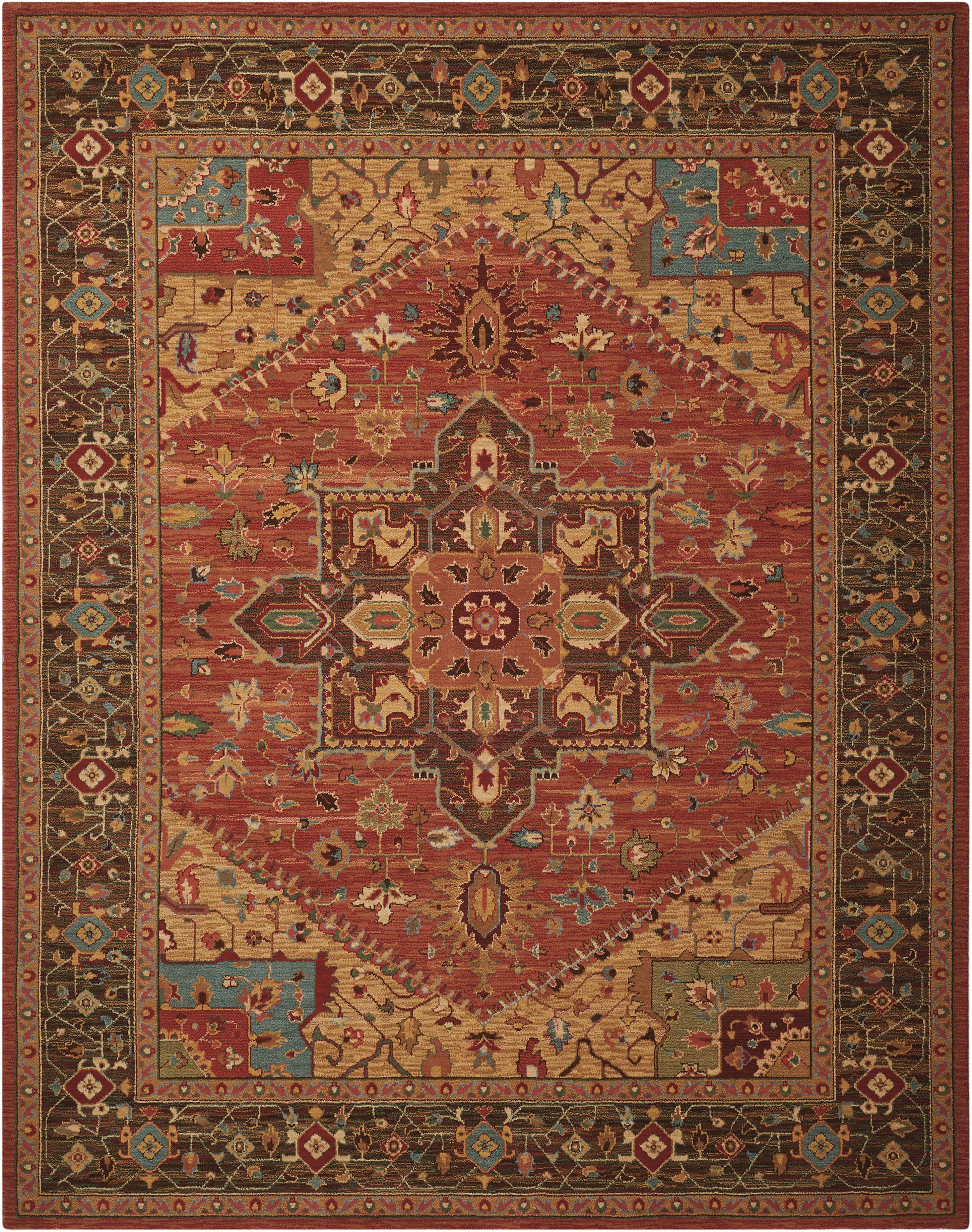 Living Treasures LI01-Rust Rug