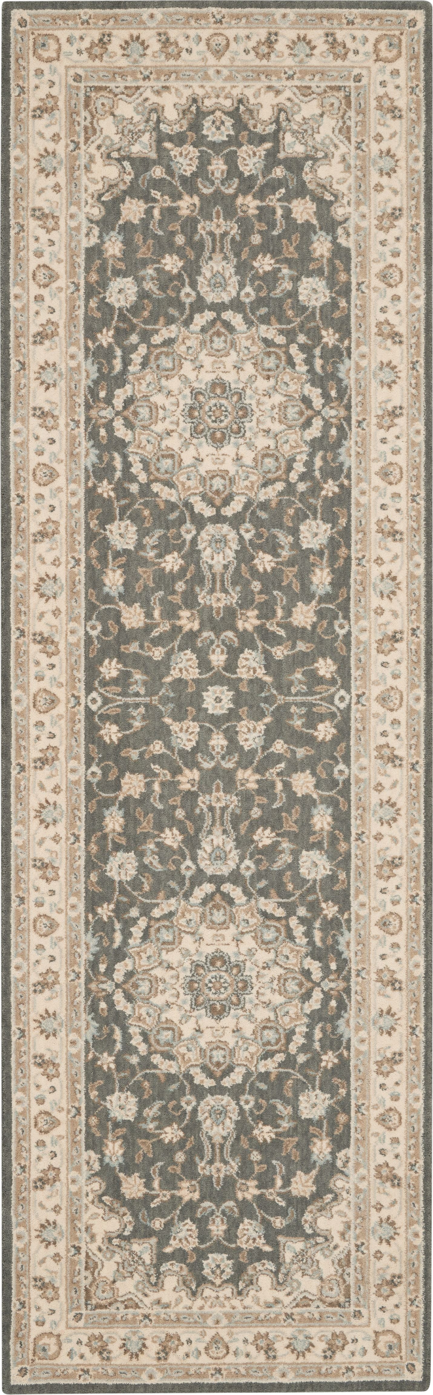 Living Treasures LI15-Grey Ivory Rug