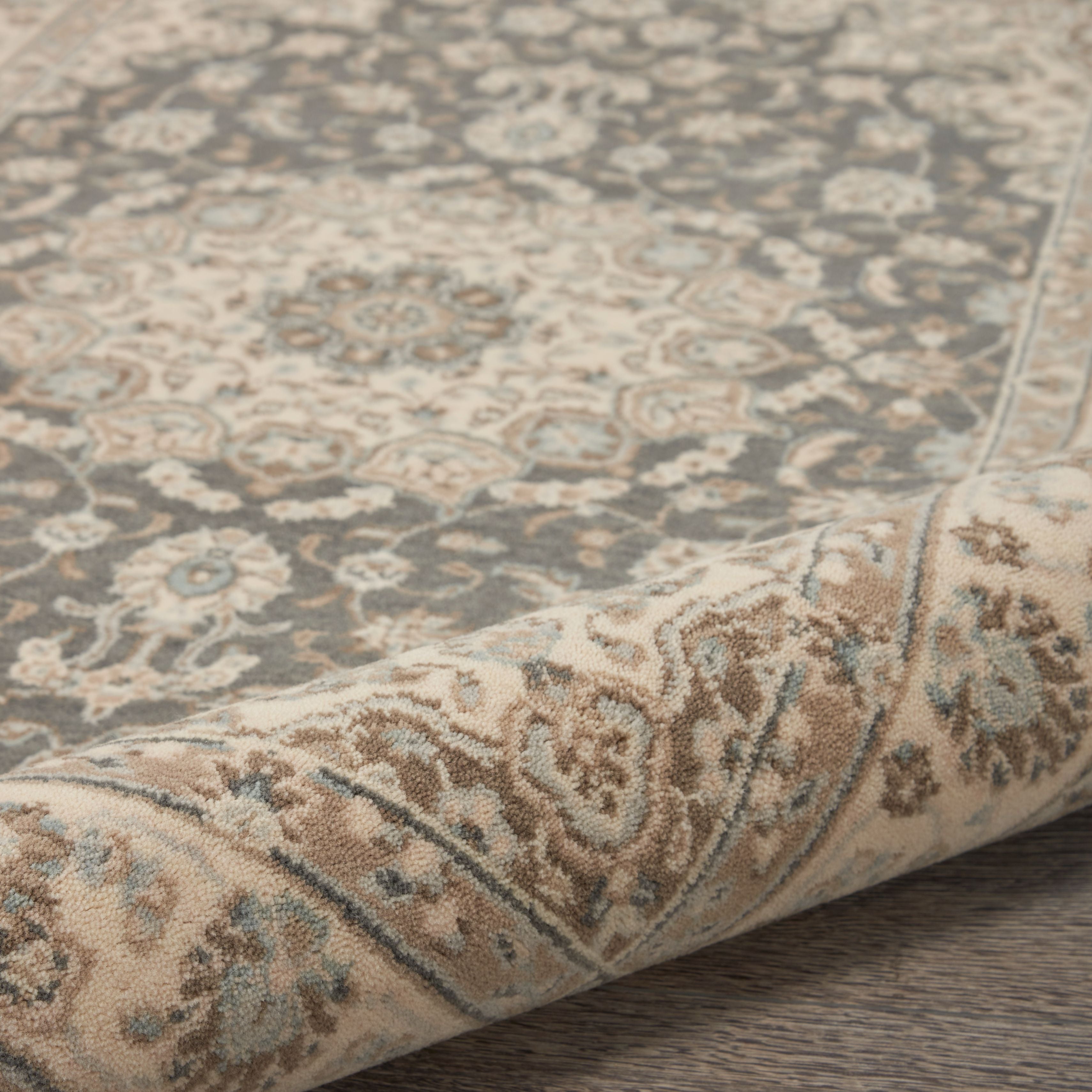 Living Treasures LI15-Grey Ivory Rug