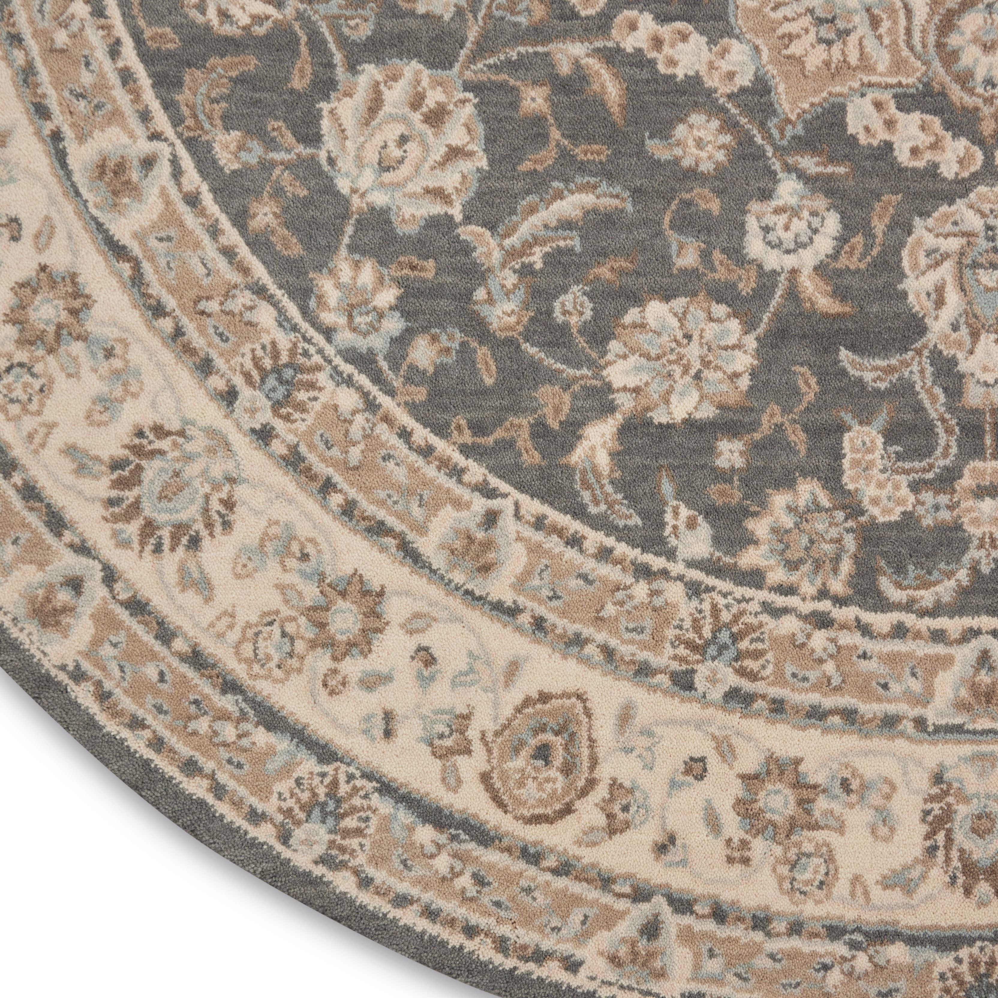 Living Treasures LI15-Grey Ivory Rug