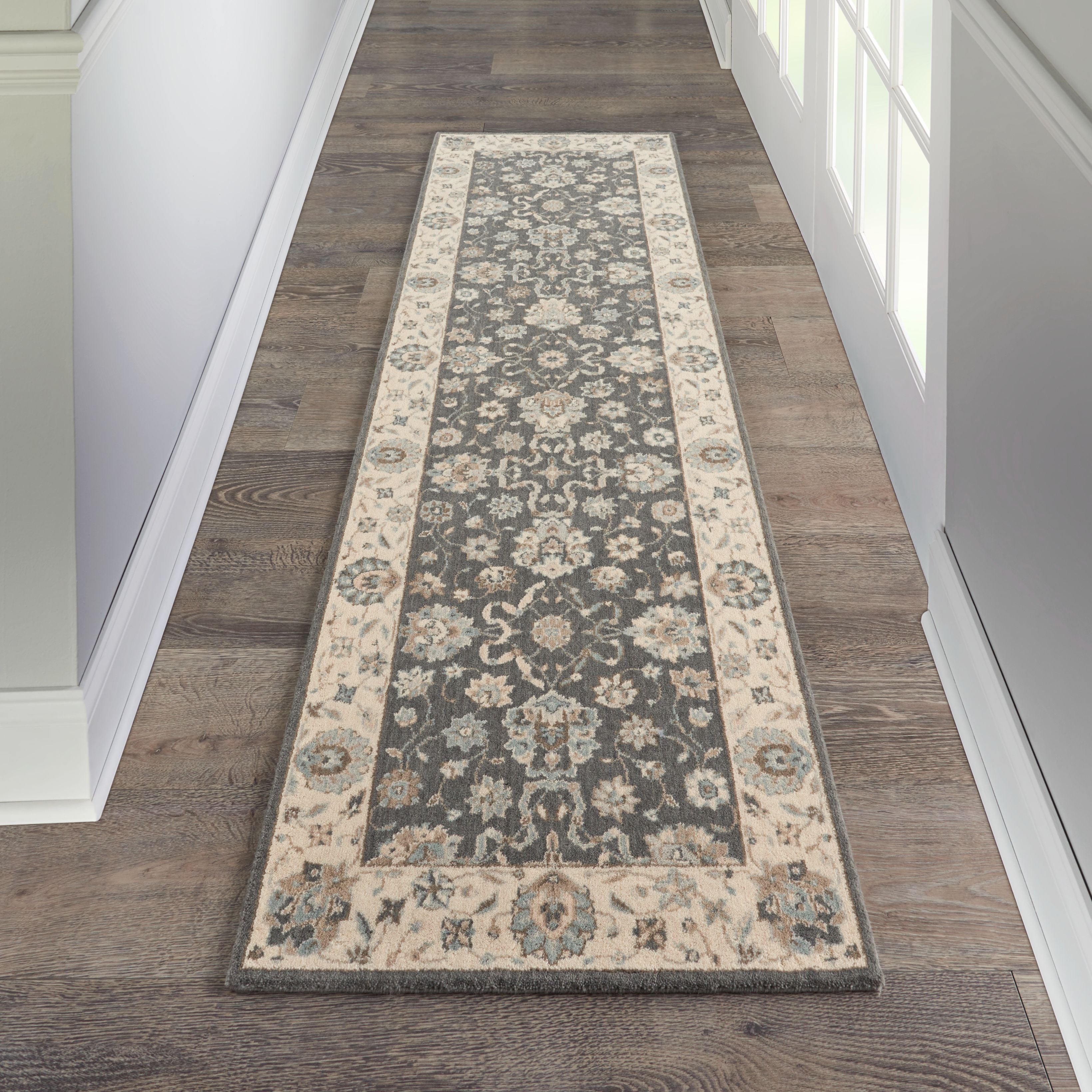 Living Treasures LI16-Grey Ivory Rug