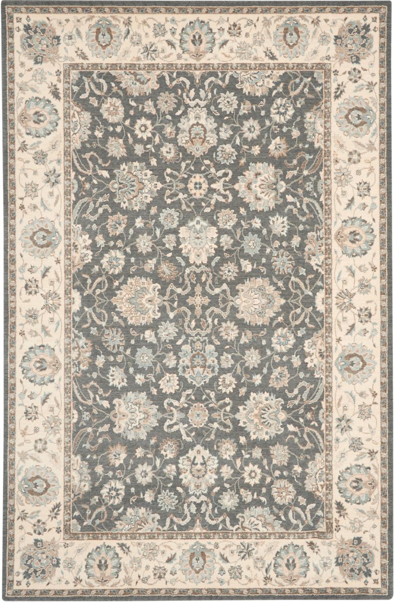 Living Treasures LI16-Grey Ivory Rug