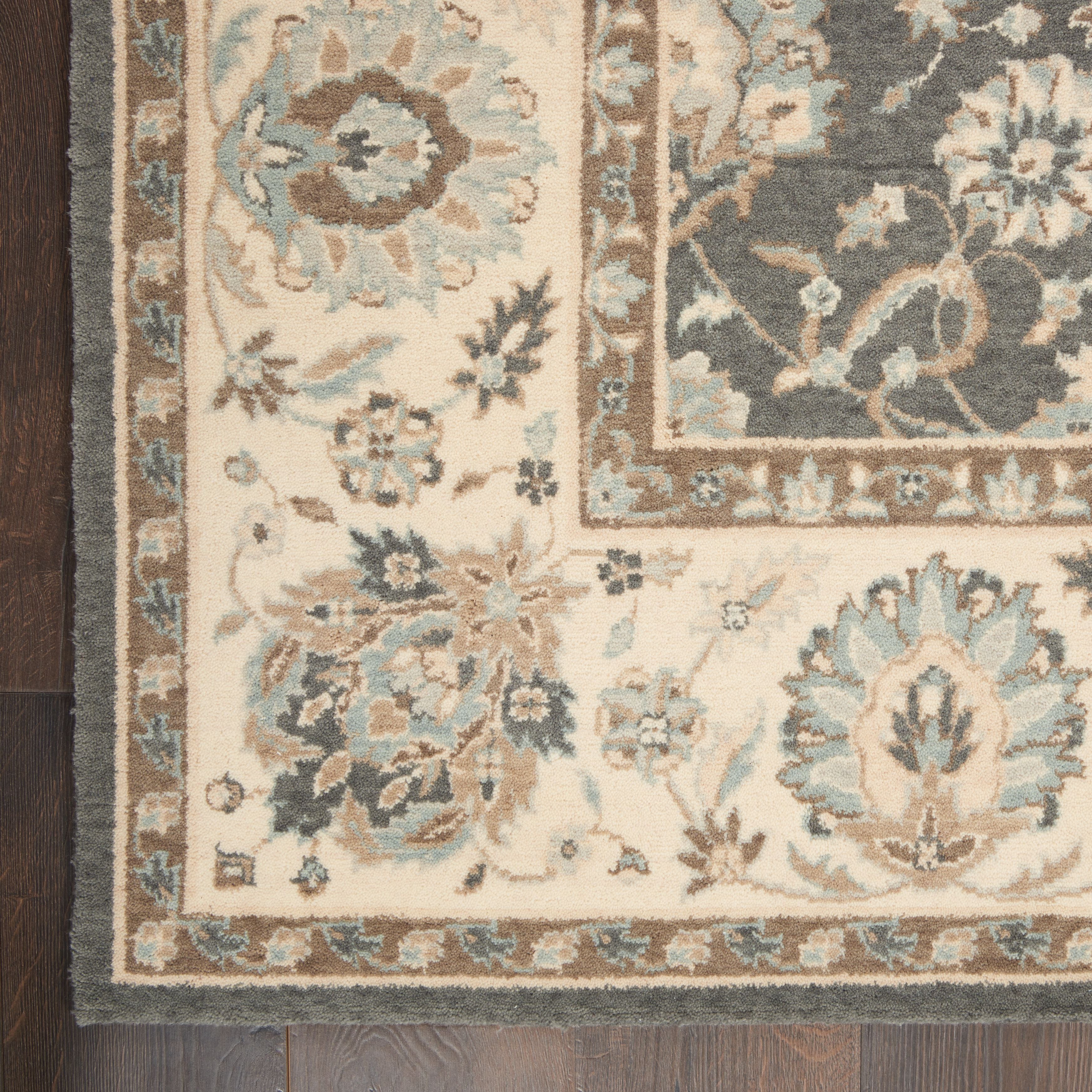 Living Treasures LI16-Grey Ivory Rug