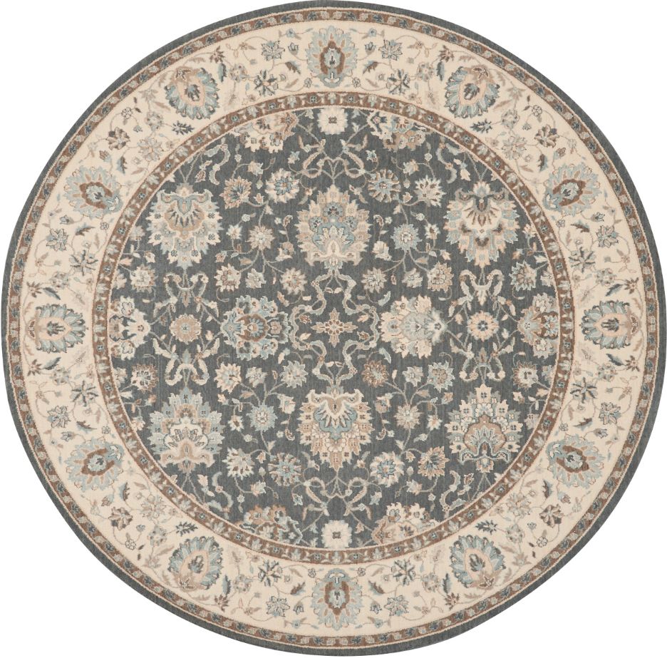 Living Treasures LI16-Grey Ivory Rug