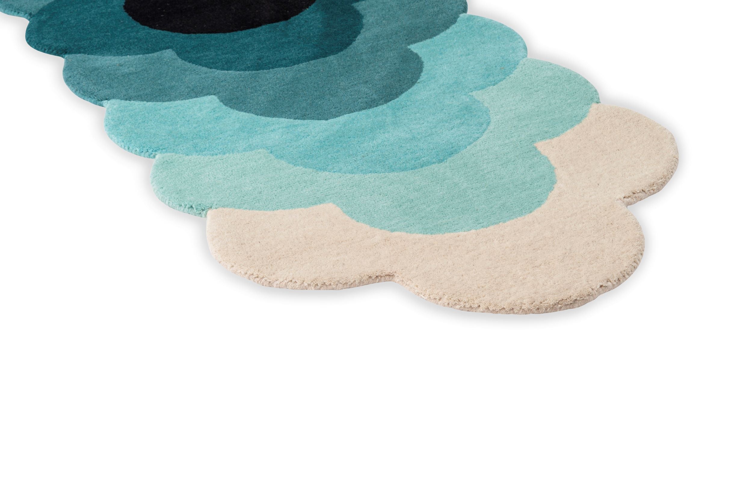 Optical Flower Teal 061207 Rug