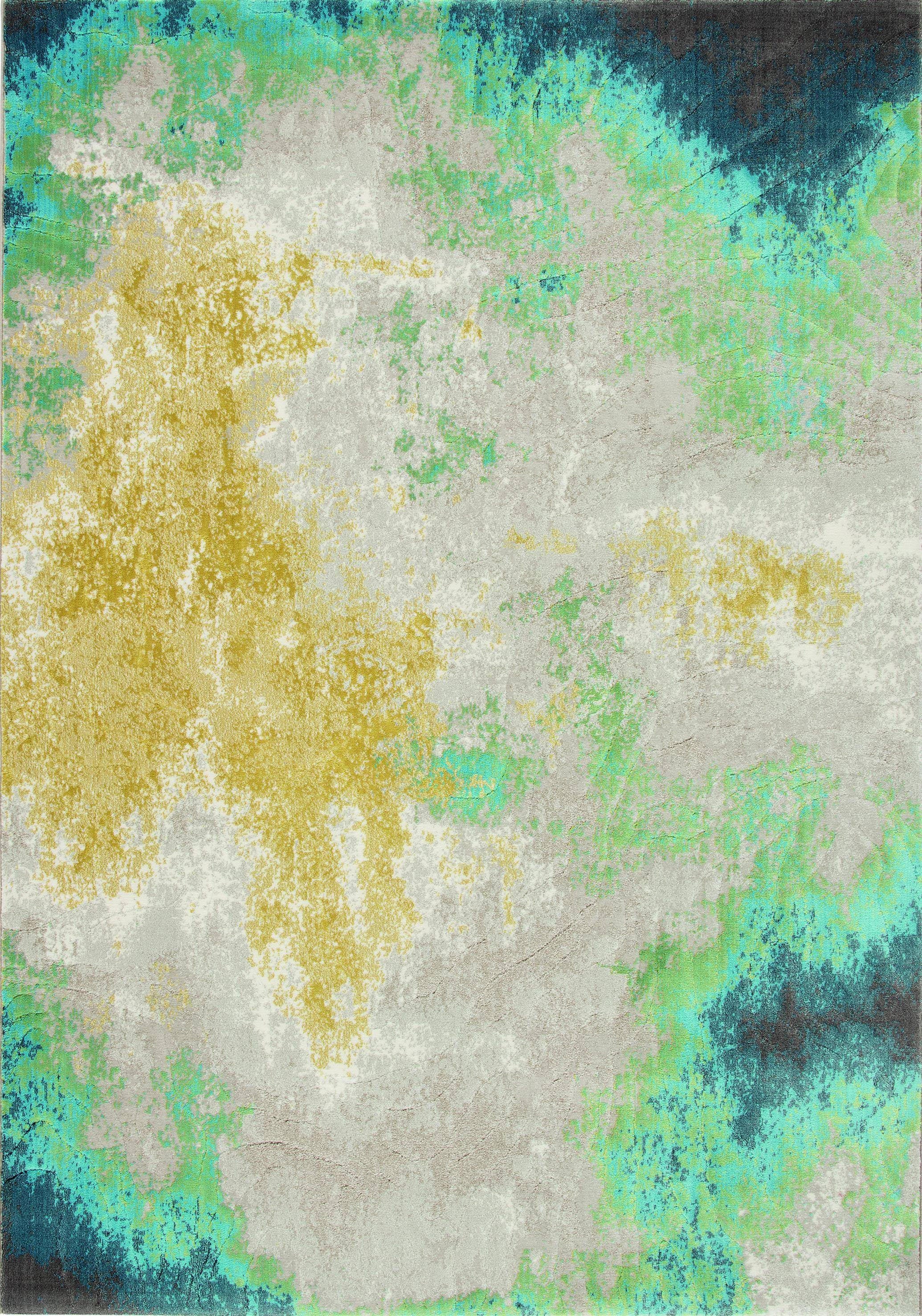 Amadeus Abstract Teal Rug | Luxury Rugs Ireland