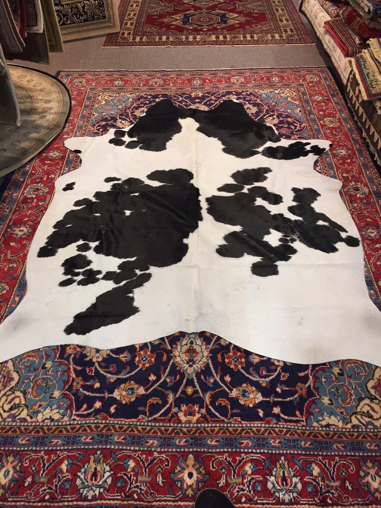 Medium Black/White Cow Hide - The Rug Loft rugs ireland