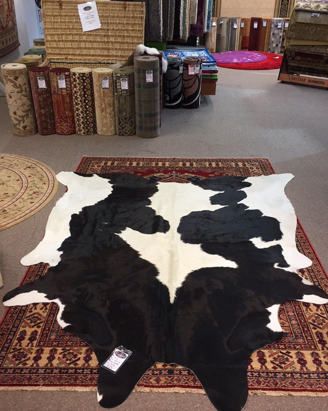Large Black/White Cow Hide - The Rug Loft rugs ireland