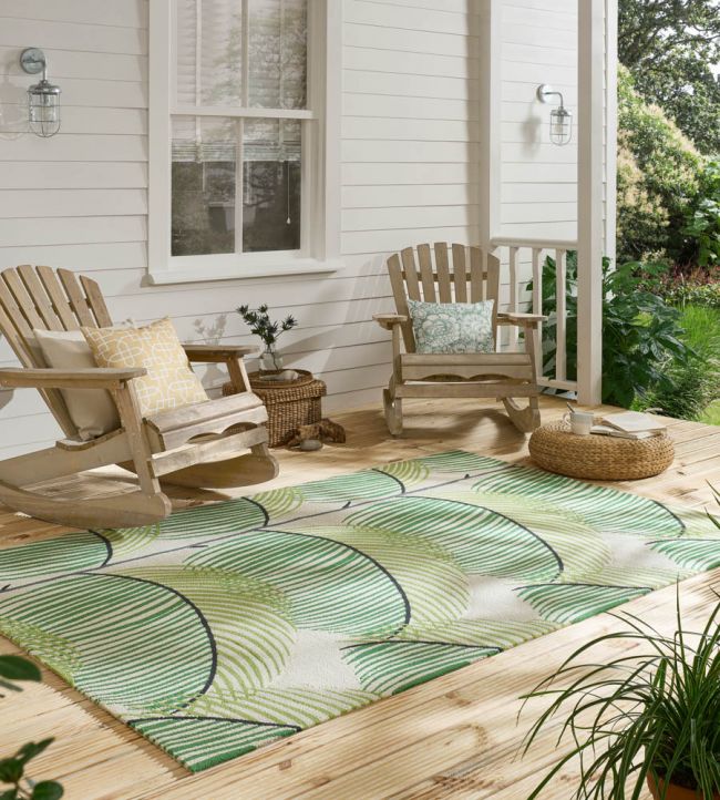 Sanderson Manila Leaf Botanical Green 446107 Rug