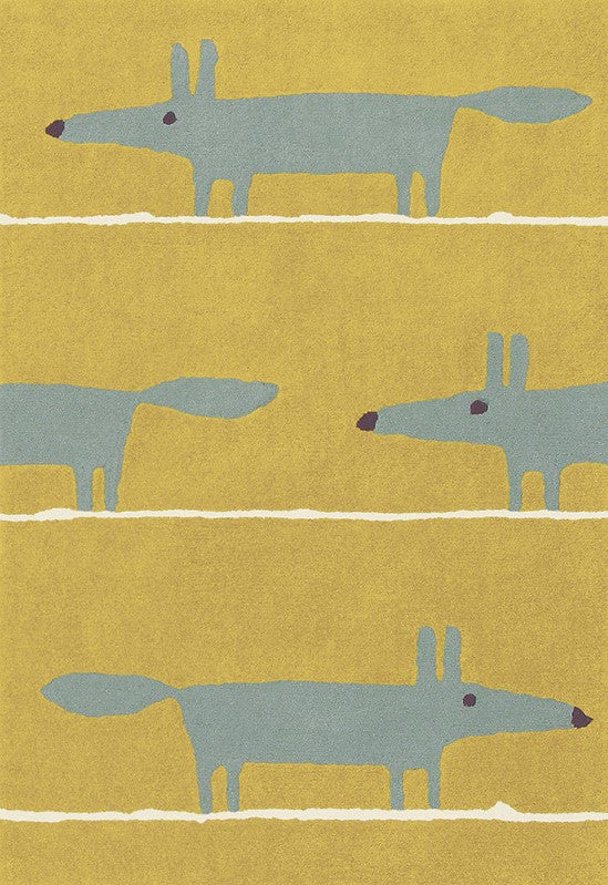 Mr Fox Mustard (25306) Rug